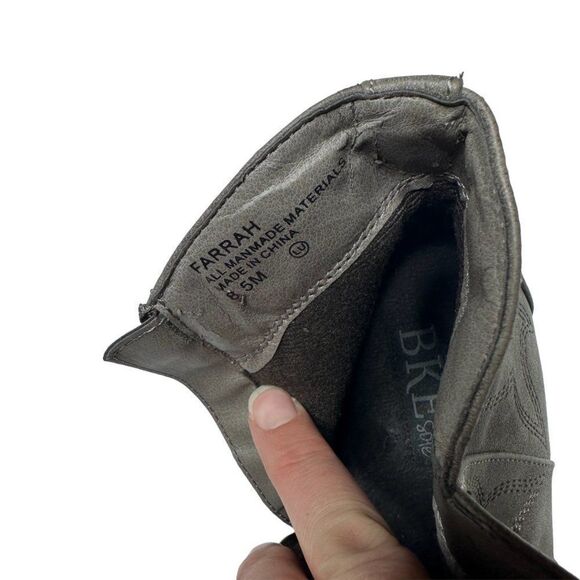 BKE Farrah 8.5 grey western bootie boot - Picture 12 of 13